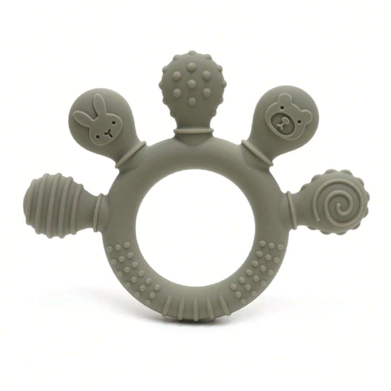 Brinquedo Mordedor de Silicone Sensorial - Multicores