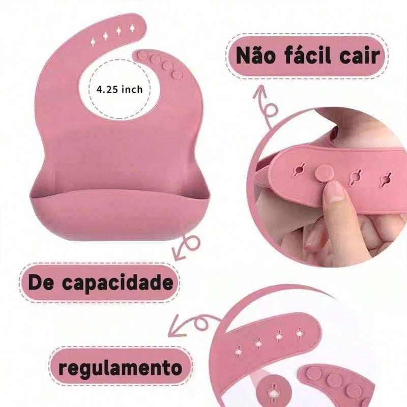 Kit Introdução Alimentar de Silicone para Bebê  - 8 peças