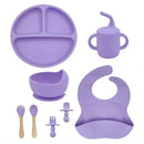 Kit Introdução Alimentar de Silicone para Bebê  - 8 peças