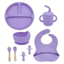 Kit Introdução Alimentar de Silicone para Bebê  - 8 peças