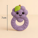 Kit 3 Mordedor Frutinhas para Bebês - 100% Natural