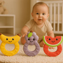 Kit 3 Mordedor Frutinhas para Bebês - 100% Natural