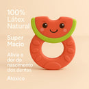 Kit 3 Mordedor Frutinhas para Bebês - 100% Natural