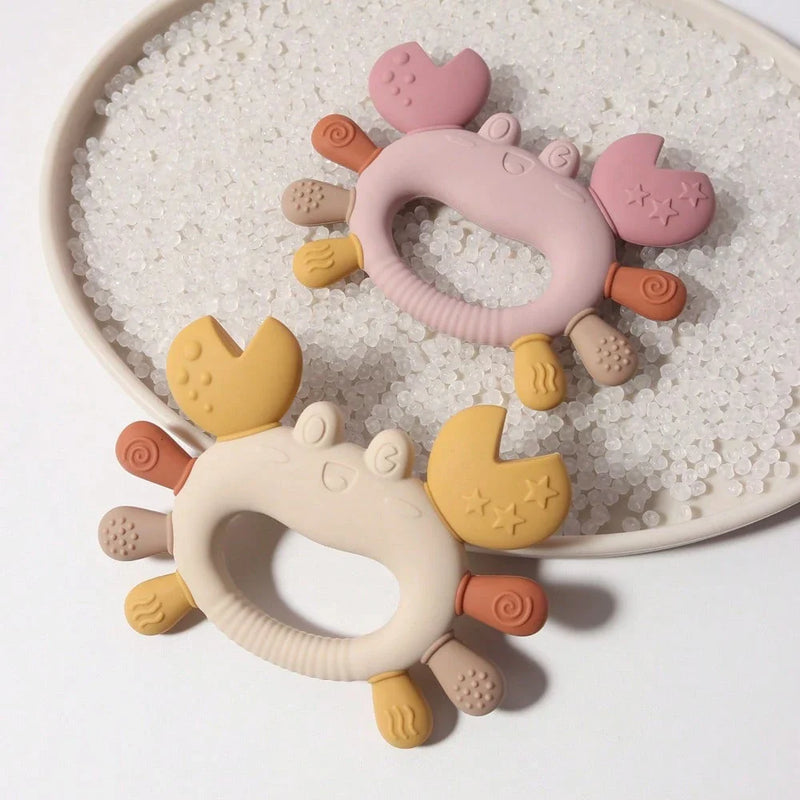 Mordedor de Silicone-Caranguejo Fofo