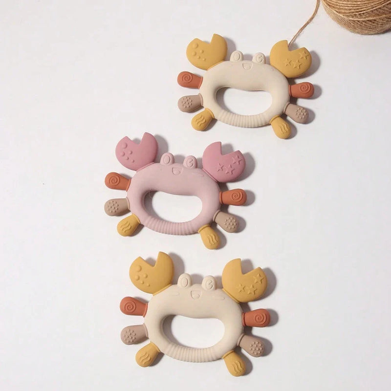 Mordedor de Silicone-Caranguejo Fofo