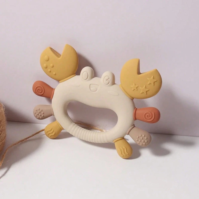 Mordedor de Silicone-Caranguejo Fofo