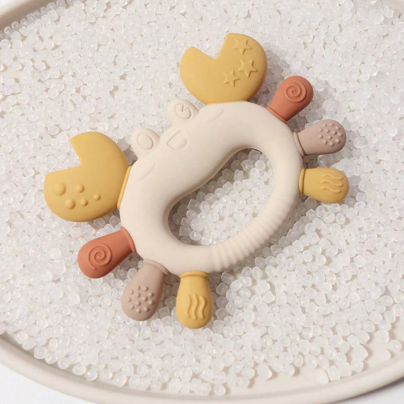 Mordedor de Silicone-Caranguejo Fofo