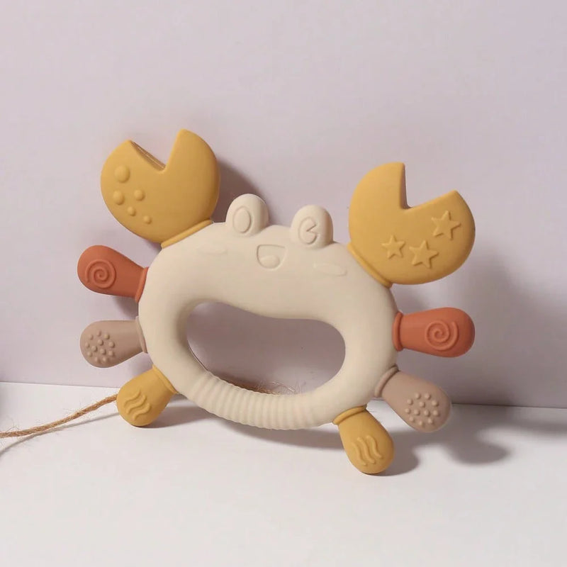 Mordedor de Silicone-Caranguejo Fofo