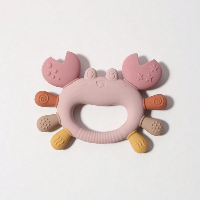 Mordedor de Silicone-Caranguejo Fofo