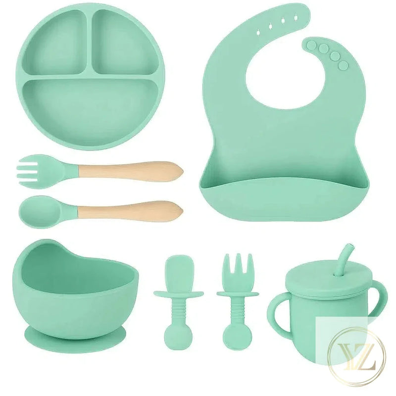 Kit Introdução Alimentar de Silicone para Bebê  - 8 peças