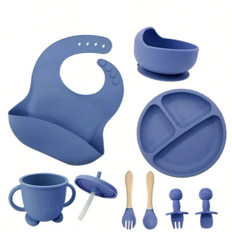 Kit Introdução Alimentar de Silicone para Bebê  - 8 peças