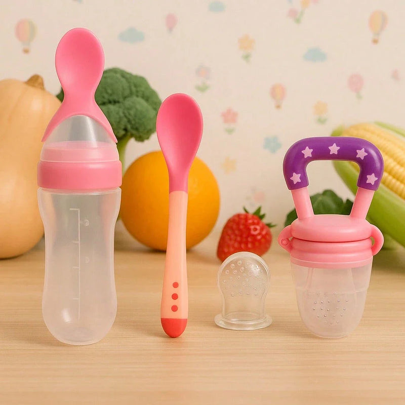 Kit 3 Peças Introdução Alimentar para Bebês