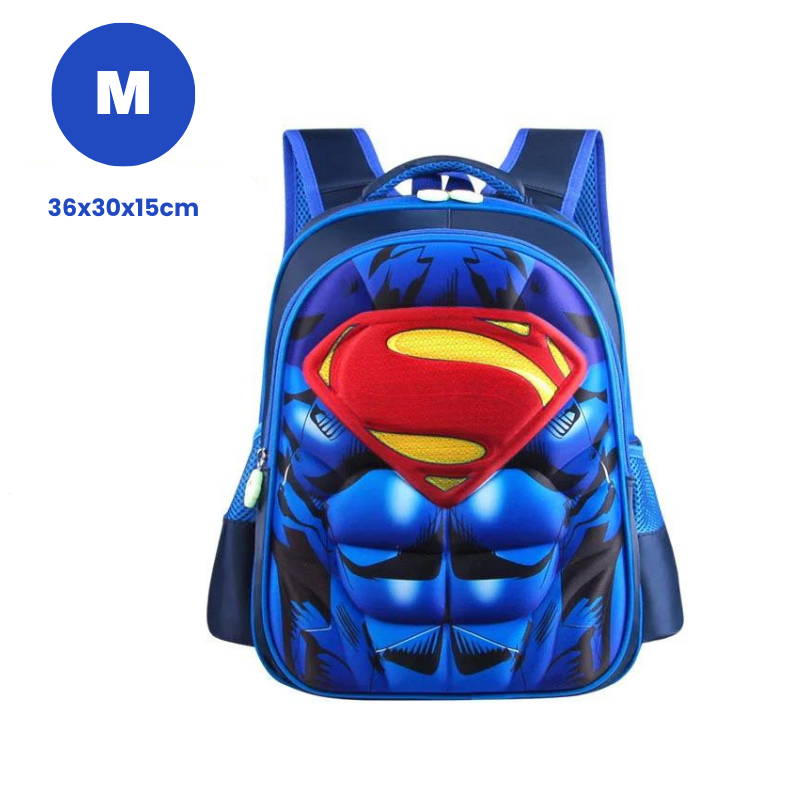 Mochila Escolar Infantil Superman 3D