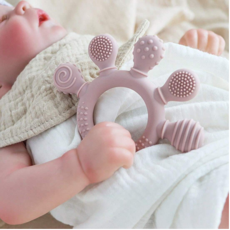 Brinquedo Mordedor de Silicone Sensorial - Multicores