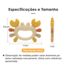 Mordedor de Silicone-Caranguejo Fofo