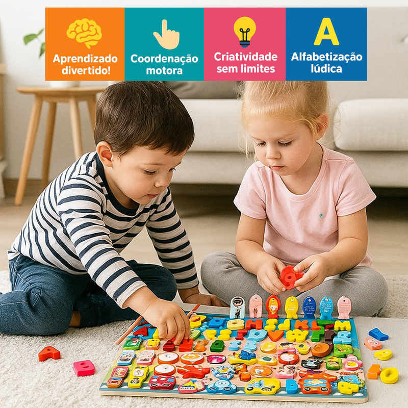 EducaMix - Painel Montessori 9 em 1