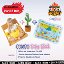 Combo Baby Black (Cinto Segurança Portátil+Cacto Falante+Tapete Aquático Inflável)