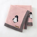 Manta para Bebês Pinguim - 100% Algodão