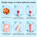 Liquidificador Portátil e Mixer Sem Fio