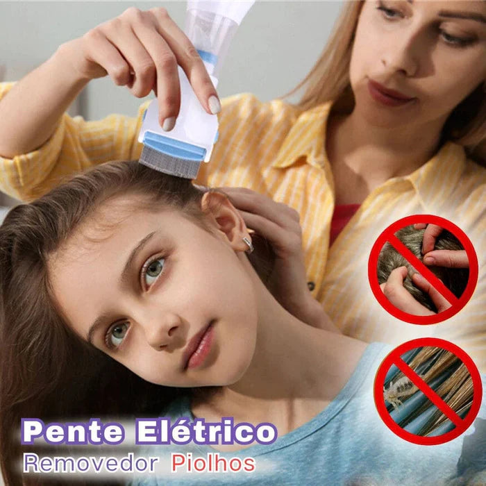 Pente Elétrico Removedor de Piolhos e Lêndeas - Lice Grabber