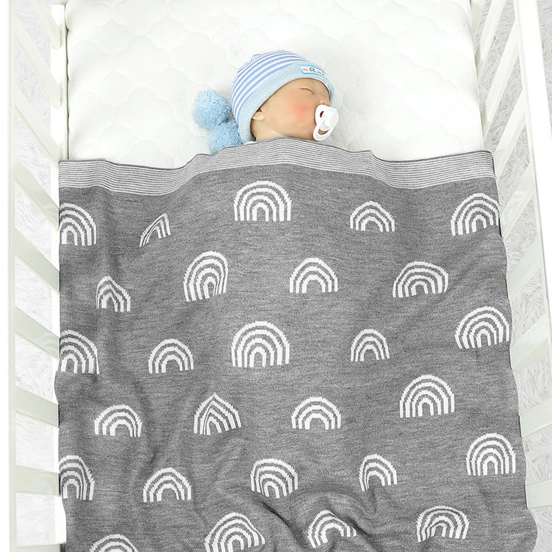 Manta para recém Nascido  Arco Irís