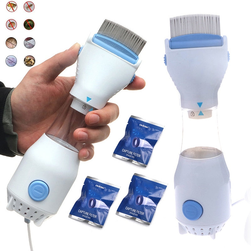 Pente Elétrico Removedor de Piolhos e Lêndeas - Lice Grabber