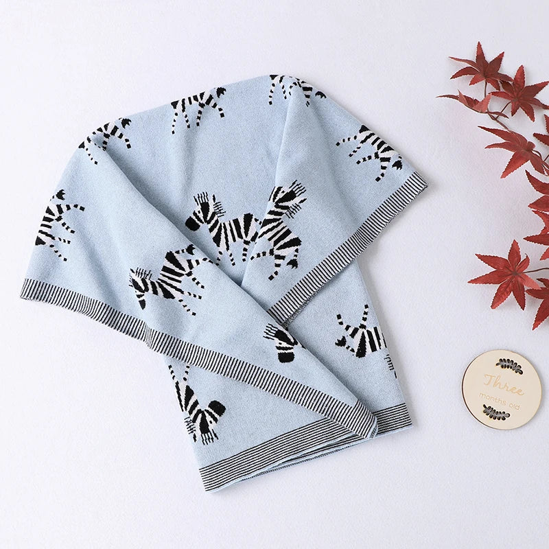 Manta para Recém Nascido Zebrinha -100% Algodão