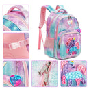Kit Escolar para Menina Popit- Mochila, Lancheira, Estojo e Pingente