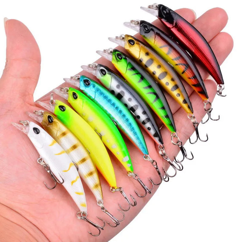 Conjunto de Iscas Artificiais Minnow Orace
