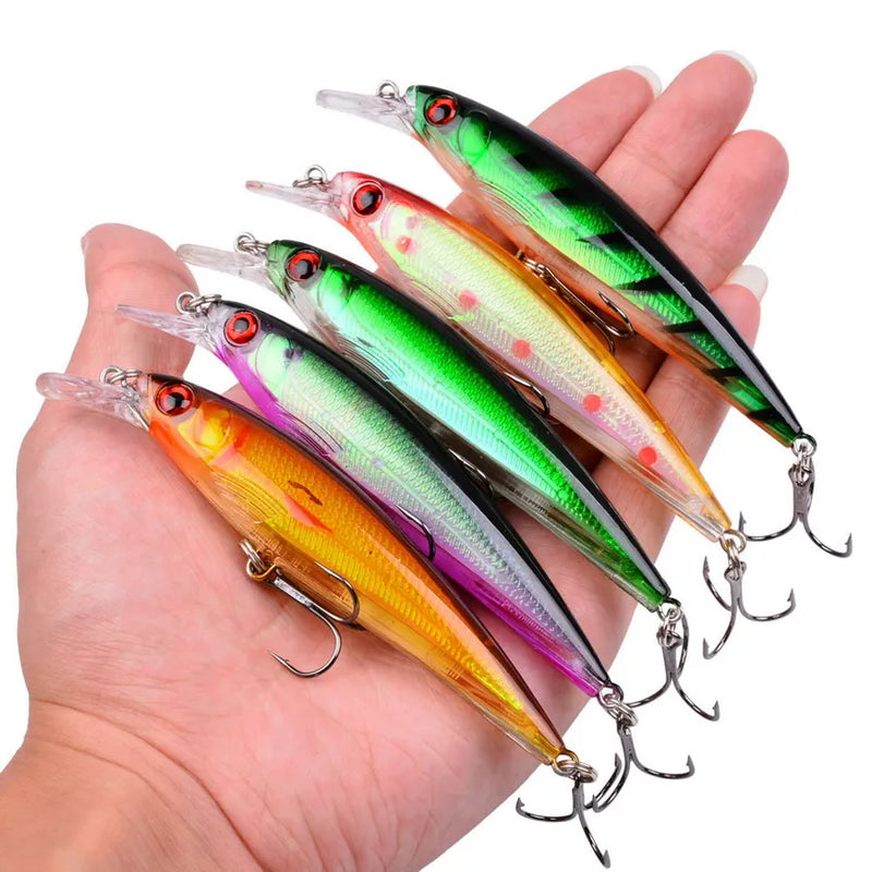 Conjunto de Iscas Artificiais Minnow Orace
