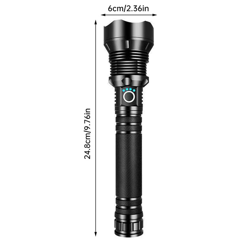 Lanterna XHP90 Tática Recarregável 25W | Super Potente