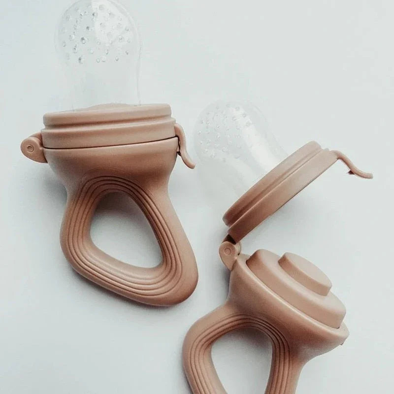 Chupeta de silicone porta alimentos para bebês