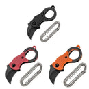 Mini Canivete de Bolso – Aço Inoxidável Portátil com Corrente