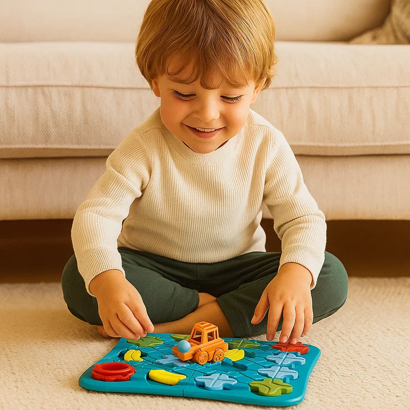 Labirinto Inteligente Infantil – Brinquedo Educativo com Carrinho e Bolinhas