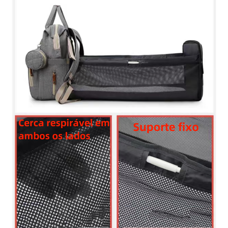 Bolsa Maternidade- Vira Berço portátil 2 em 1