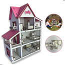 Lar das Bonequinhas| Casinha em MDF para Montar