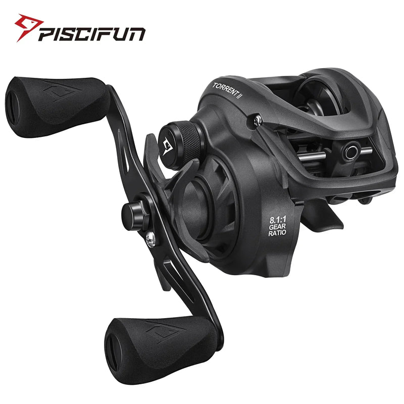 Carretilha Piscifun Torrent II | Drag 9KG, Recolhimento 8.1:1 e Alta Performance