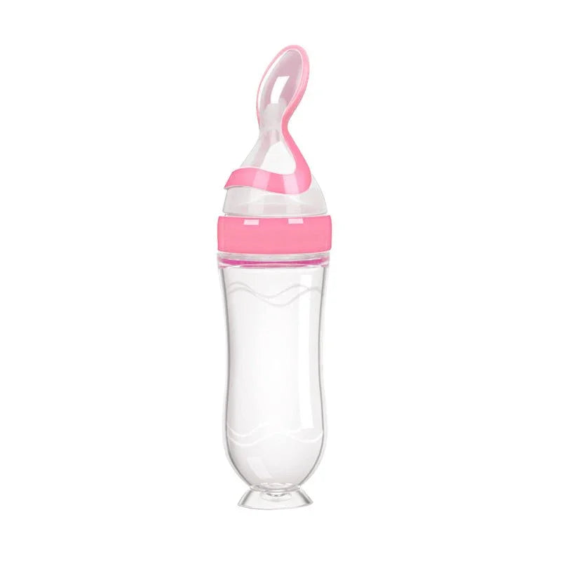 Colher de silicone dosadora papinha de bebê