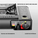 Fogão Portátil a Gás Titanium | Leve, Compacto e Ideal para Camping