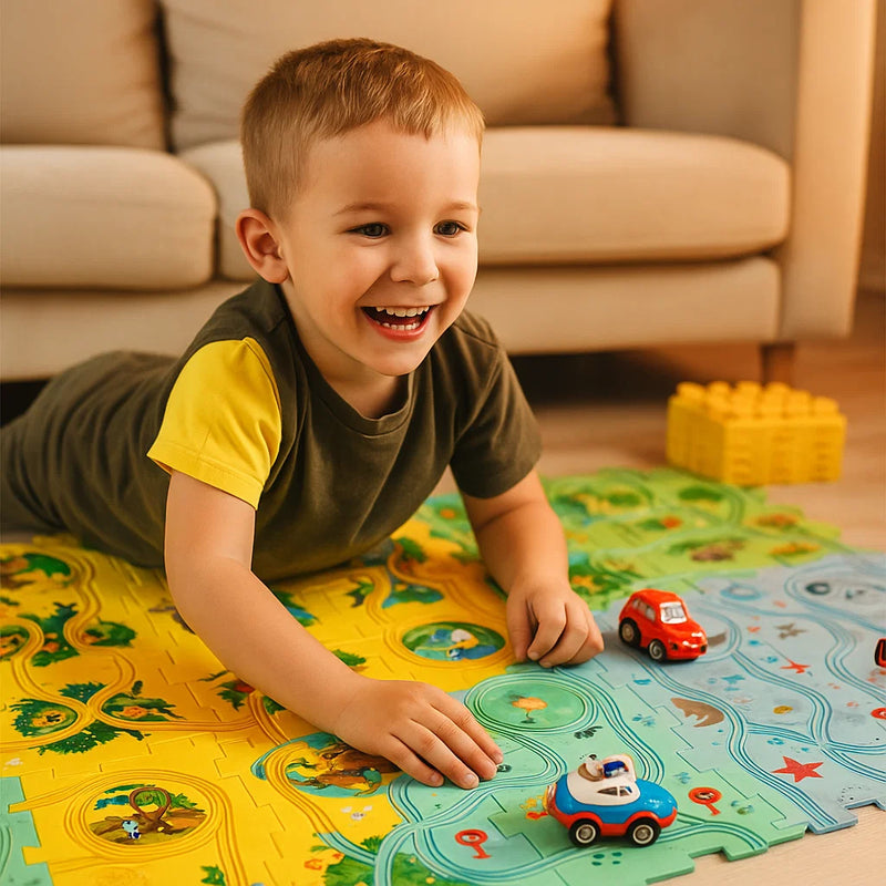 Pista Criativa™ – Corrida com Blocos